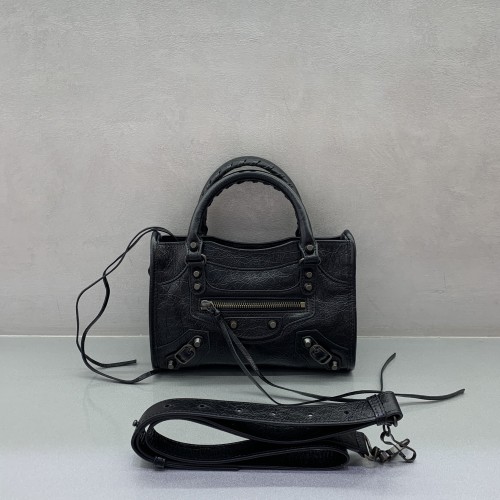 발렌시아가 르 시티 미니 백 블랙