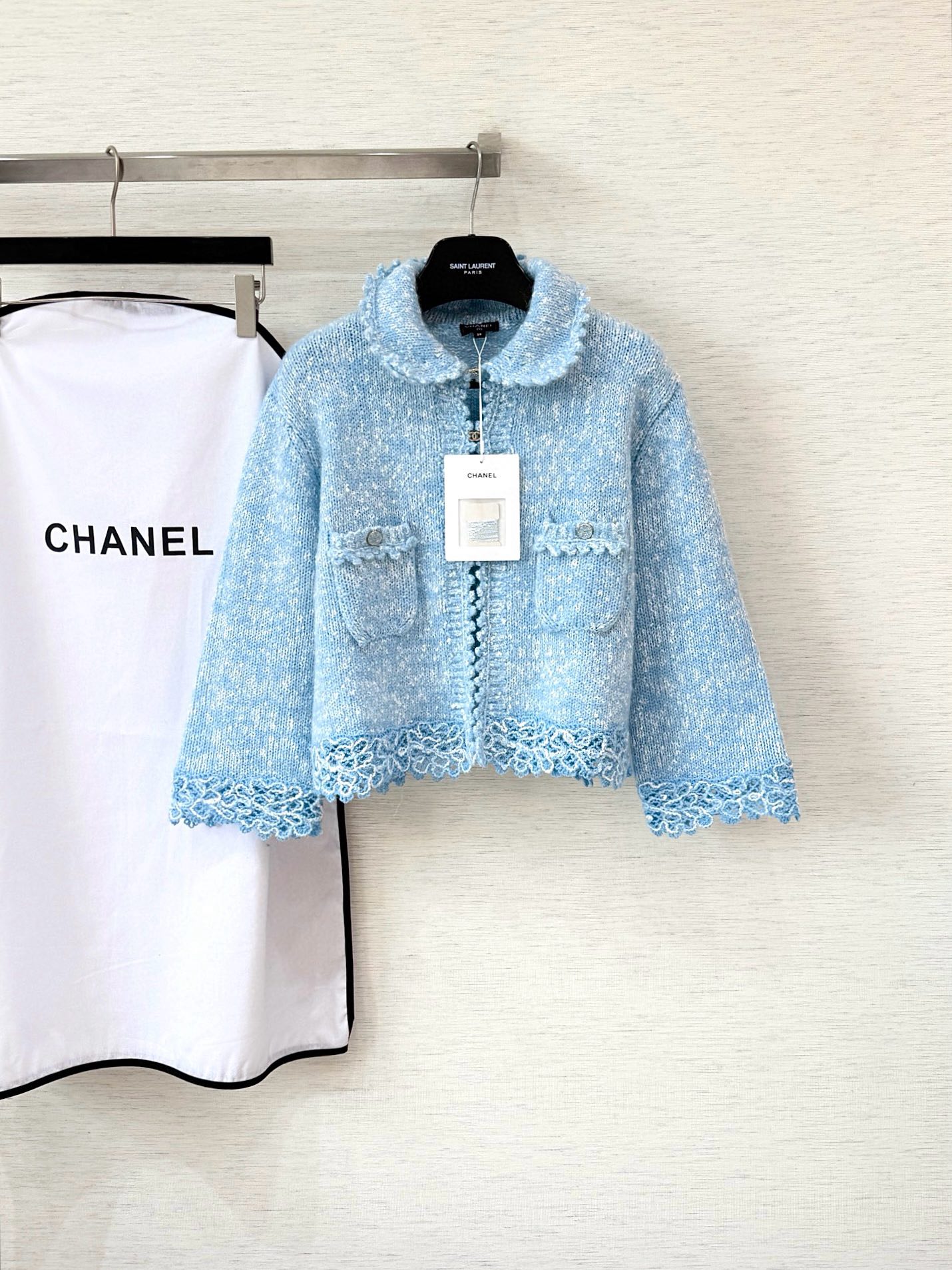 샤넬 레이스 가디건