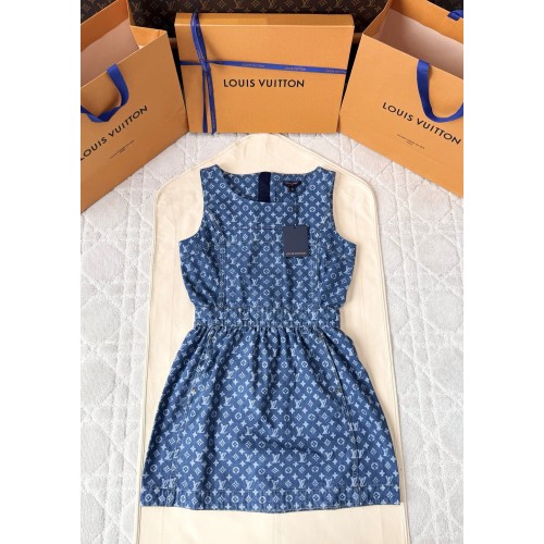 루이비통 데님 드레스