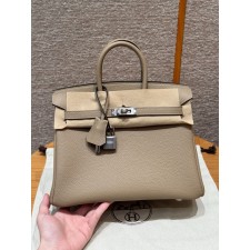 에르메스 버킨백25 트렌치 은장 토고가죽