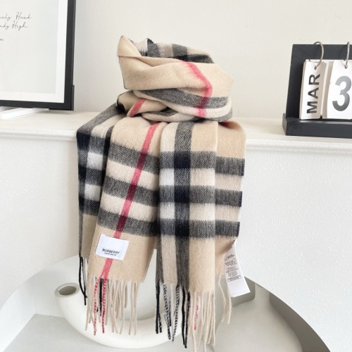 버버리 양면 캐시미어 스카프