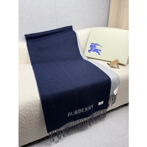 버버리 양면 캐시미어 스카프