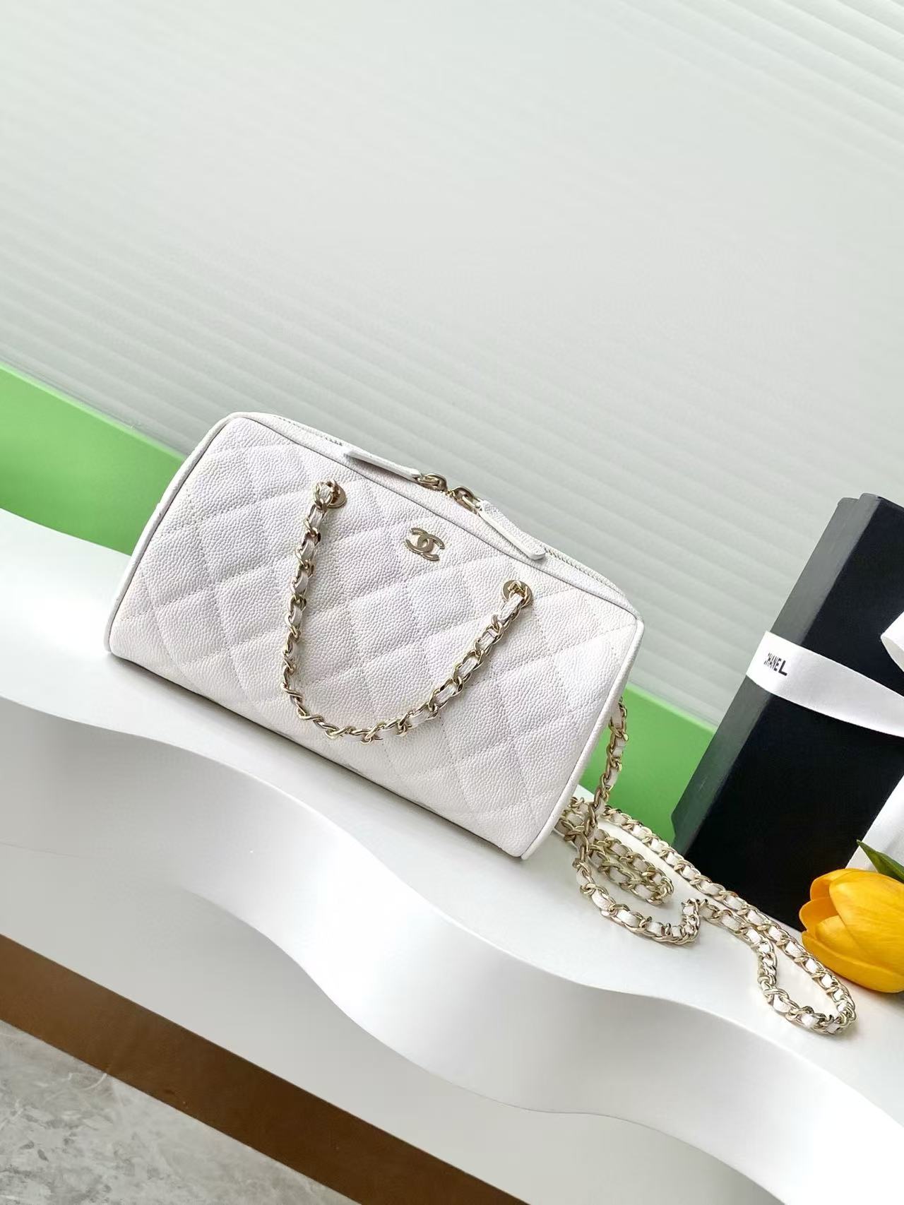 샤넬 25시즌 체인 볼링백 미니