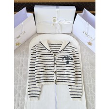 디올 스트라이프 가디건