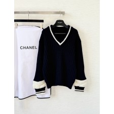 샤넬 25N V넥 스웨터