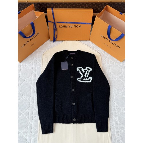 루이비통 로고 니트 가디건