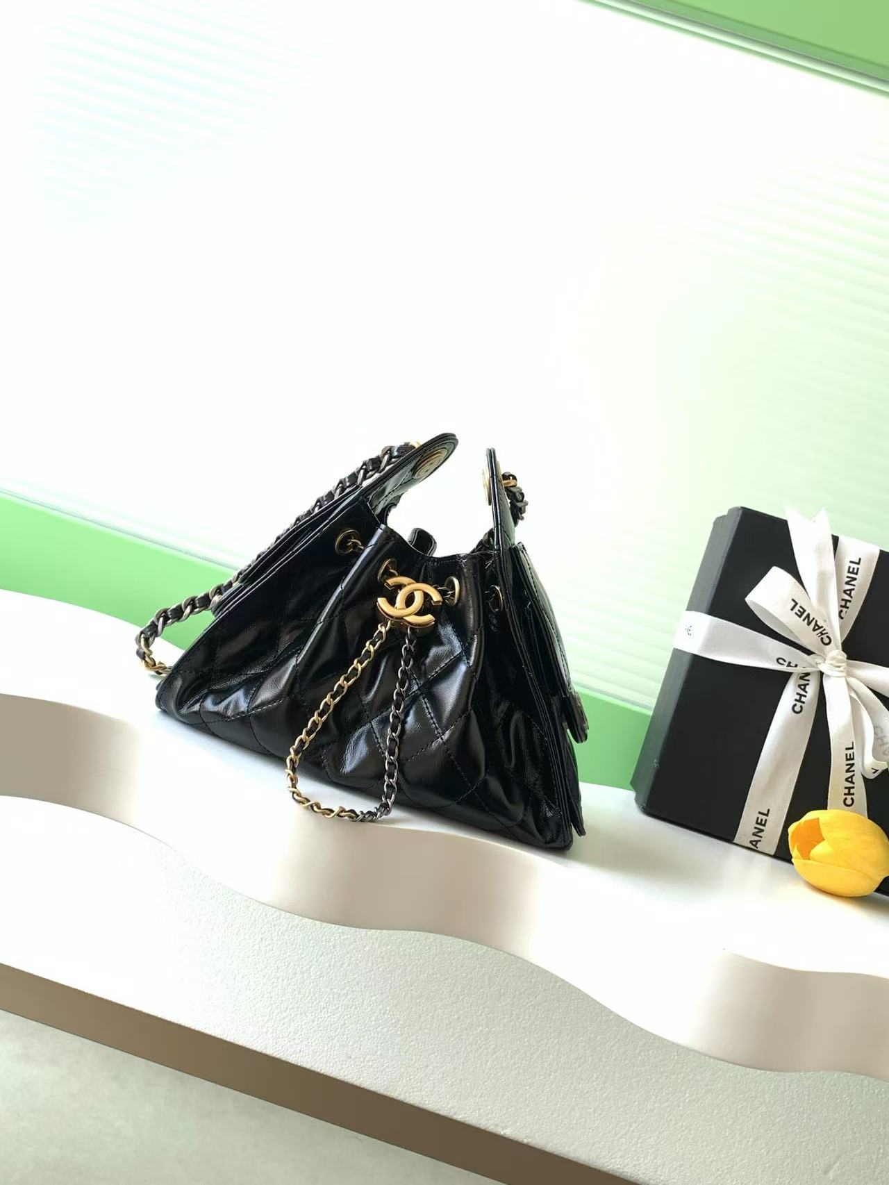 샤넬 25백 미니 블랙 콤비