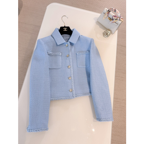 샤넬 25FW 블루 트위드 자켓