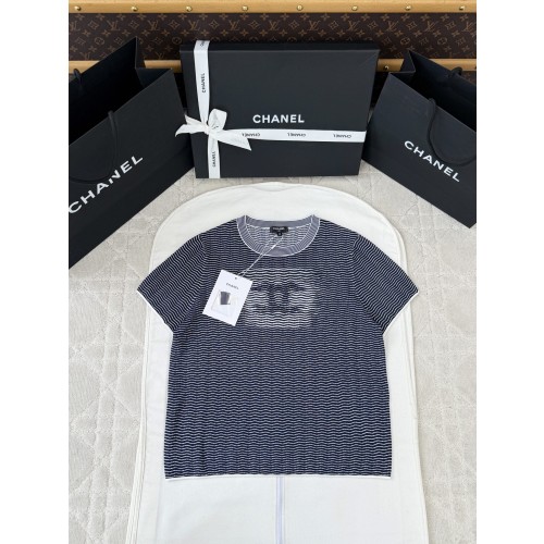 샤넬 스트라이프 반팔티