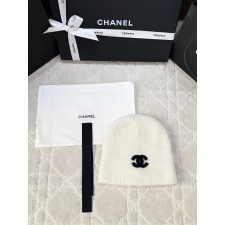 샤넬 화이트 비니