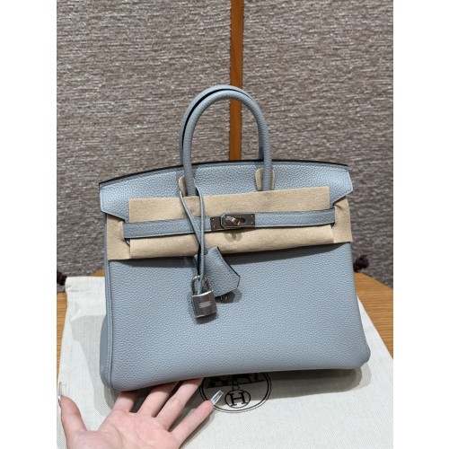 에르메스 버킨백 25 토고 은장 컬러: P0/Girs Pantin