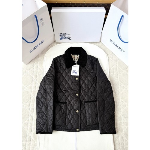 버버리 퀄팅 코듀로이 자켓