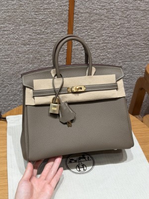 에르메스 버킨백 25 토고 금장 컬러: 18/Etoupe