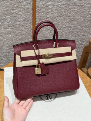 에르메스 버킨백 25 토고 금장 컬러: 55/Rouge H