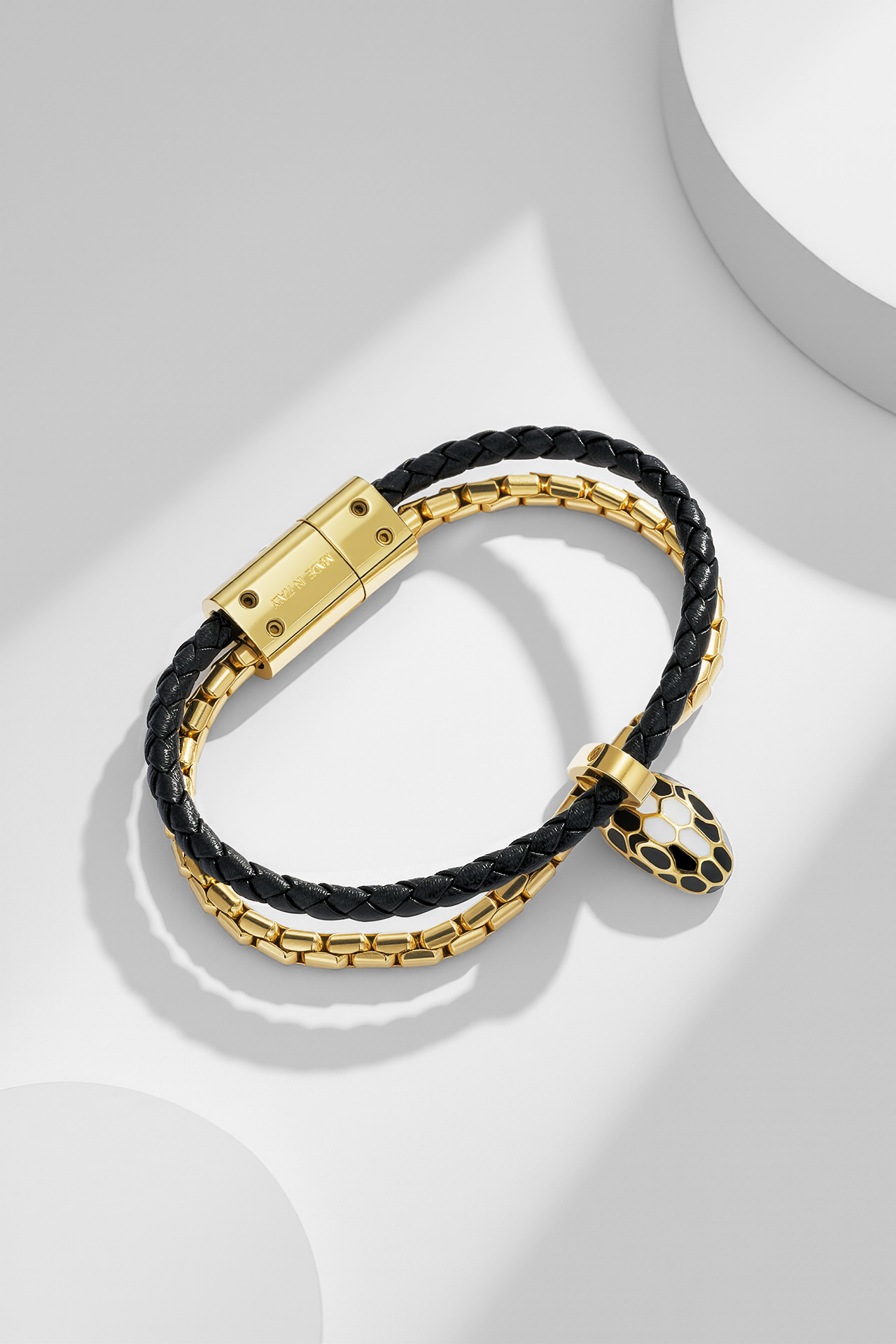 불가리 세르펜티 포에버 레더 브레이슬릿