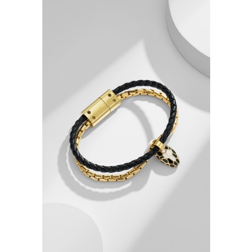 불가리 세르펜티 포에버 레더 브레이슬릿