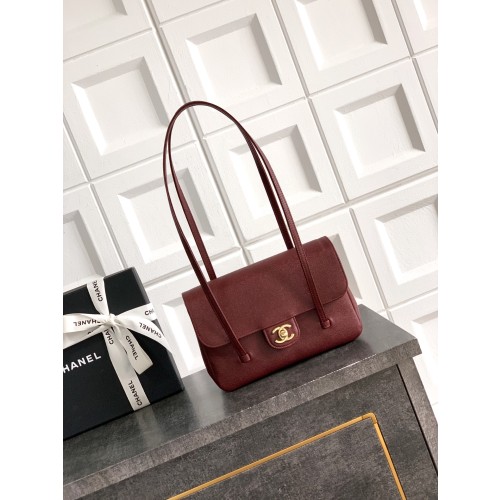 샤넬 스몰 플랩 26백 버건디