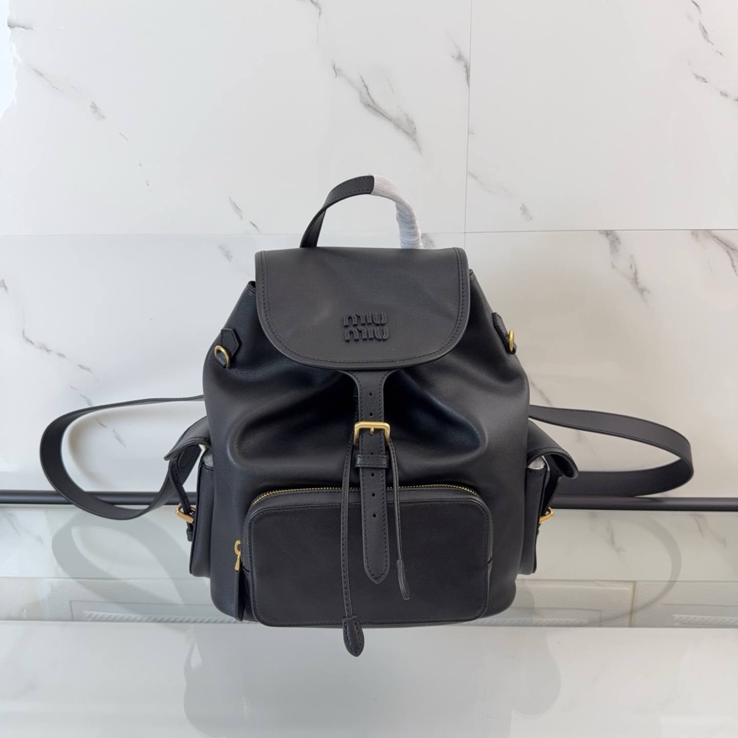 미우미우 가죽 백팩 5BZ042