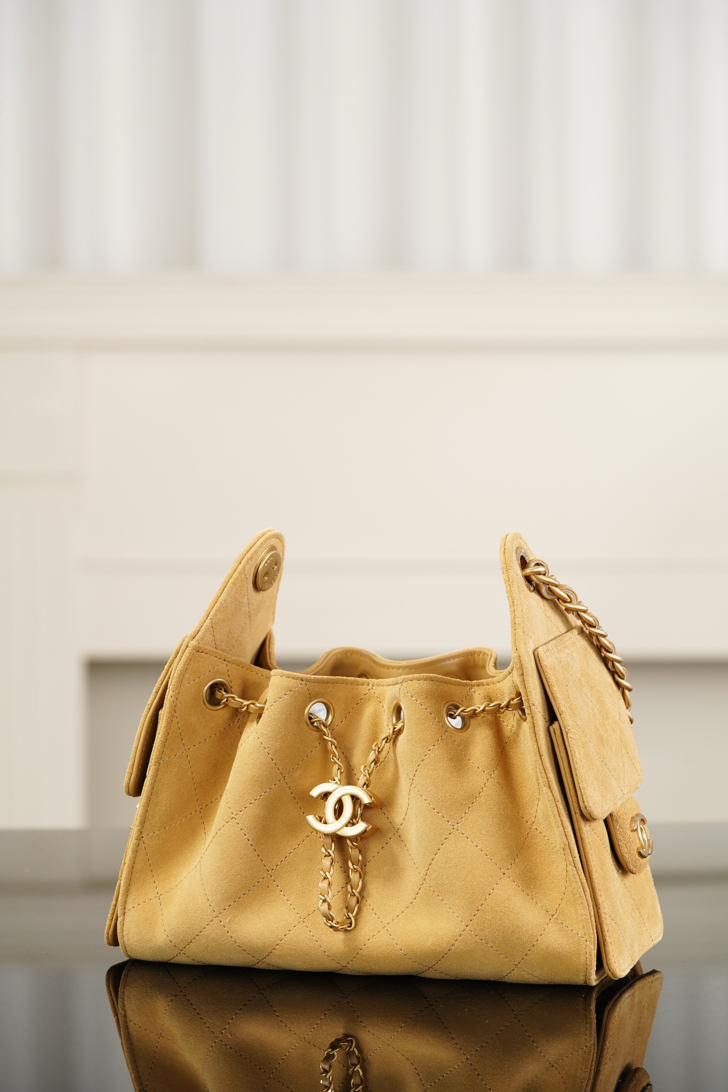 샤넬 25백 미니 스웨이드