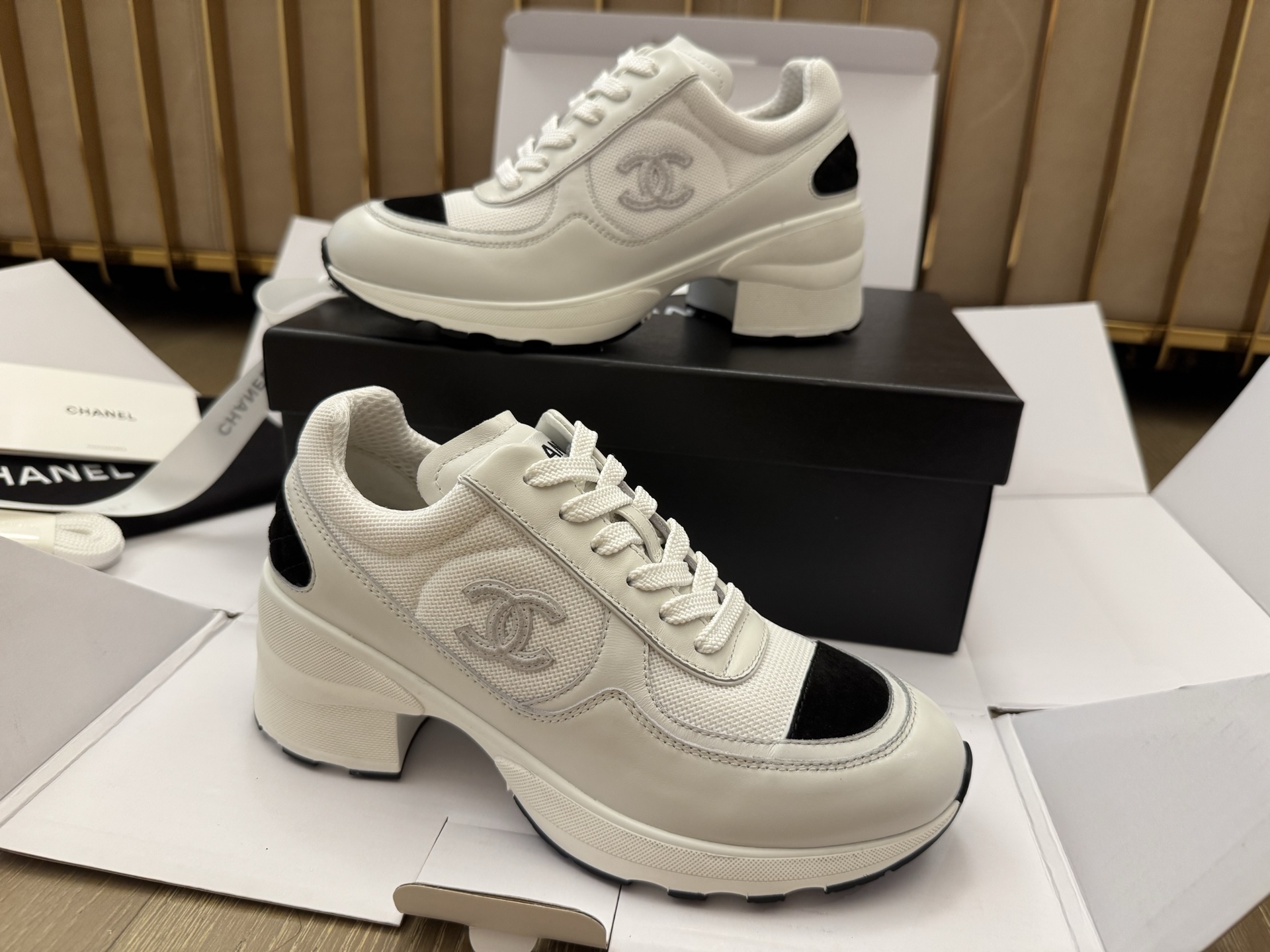 샤넬 믹스드 파이버 스니커즈힐 [정품급]