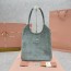 미우미우 아이비 스웨이드 토트백