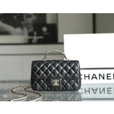 샤넬 램스킨 뉴미니 탑핸들 플랩백 (정품급)