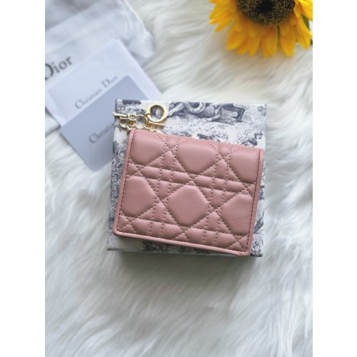 디올 Lady Dior Gardenia 미니 지갑