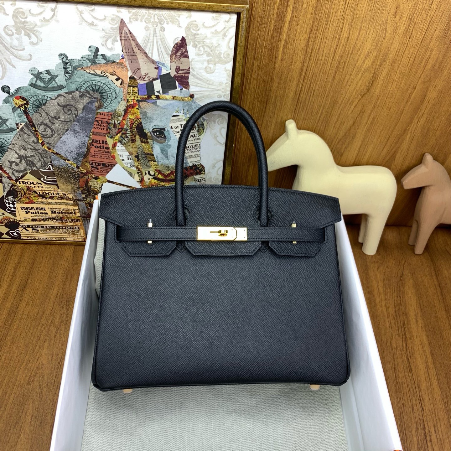 에르메스 버킨백 35 블랙 금장 앱송