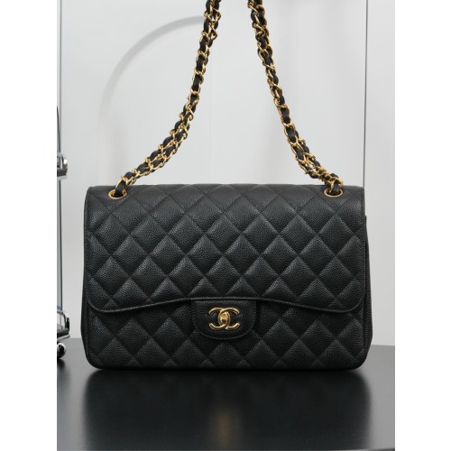 샤넬 클래식 플랩 라지 백 캐비어 금장 [정품급]