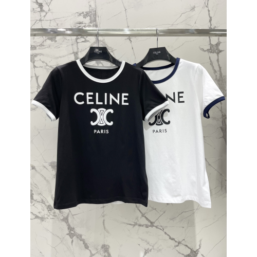 셀린느 파리 코튼 저지 티셔츠