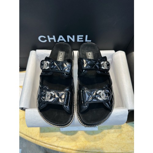 샤넬 CC 로고 벨크로 슬리퍼[정품급]