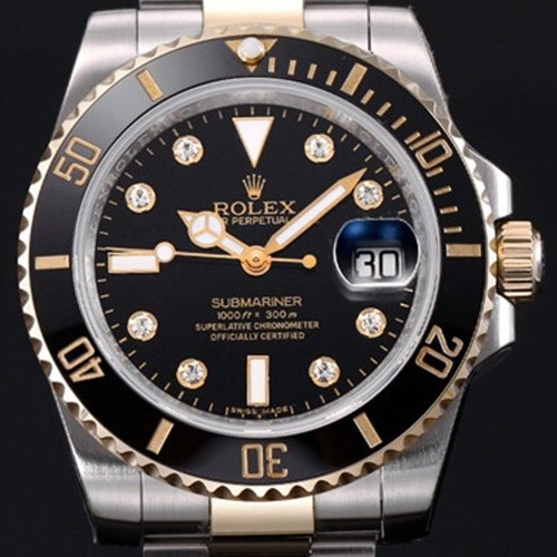 Rolex 롤렉스 서브마리너 다이아몬드 인덱스 그레이 다이얼 오토매틱 무브먼트 rol0331 - Rolex Submariner Gray Dial Diamonds Index Automatic Movement