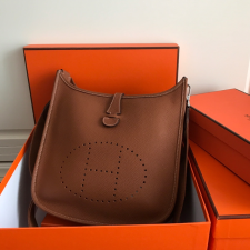 에르메스 에블린29 골드브라운 은장