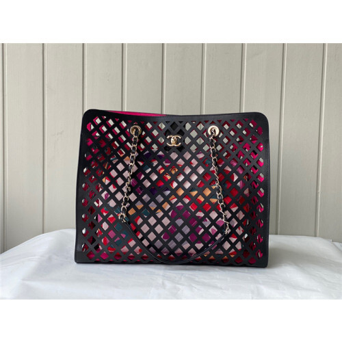 CHANEL 샤넬 카프스킨 쇼핑백 AS2377