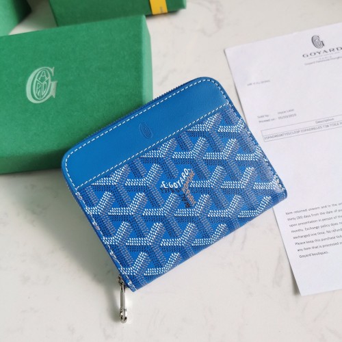 고야드 마티뇽 카드지갑 스카이 블루