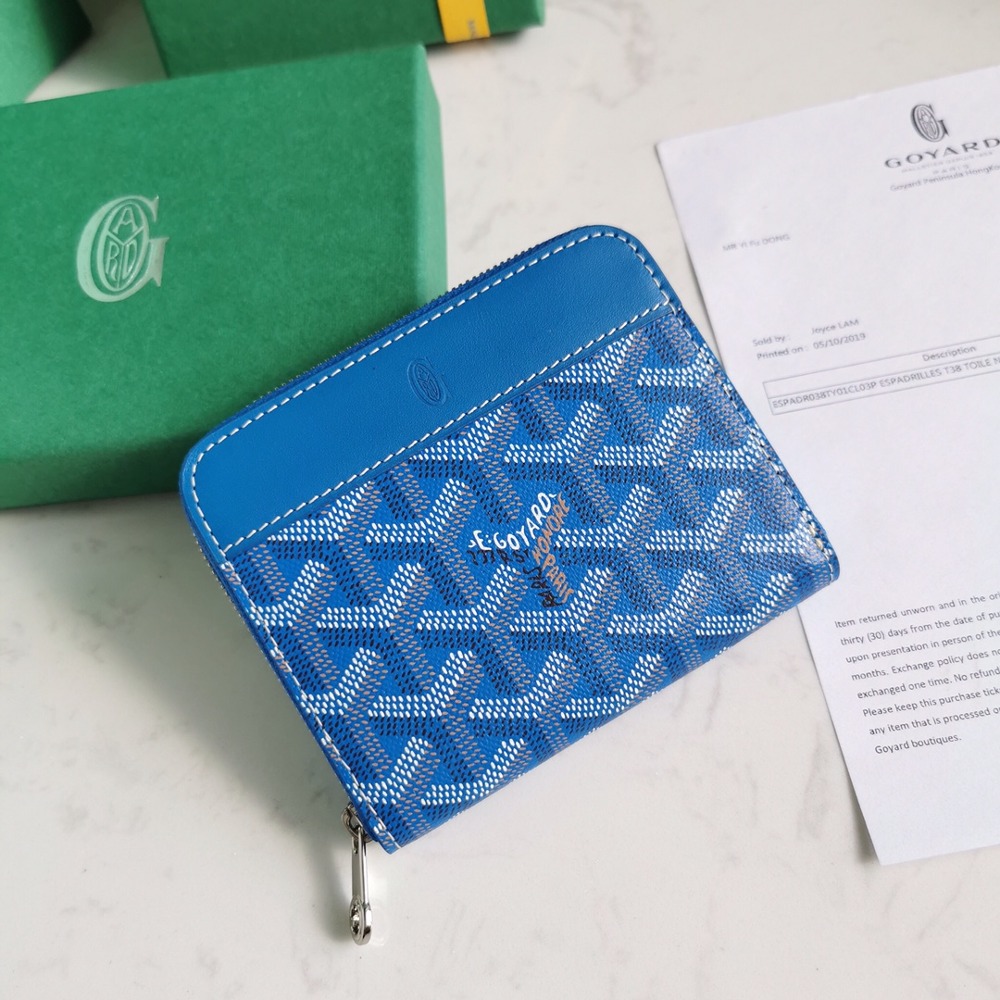 고야드 마티뇽 카드지갑 스카이 블루