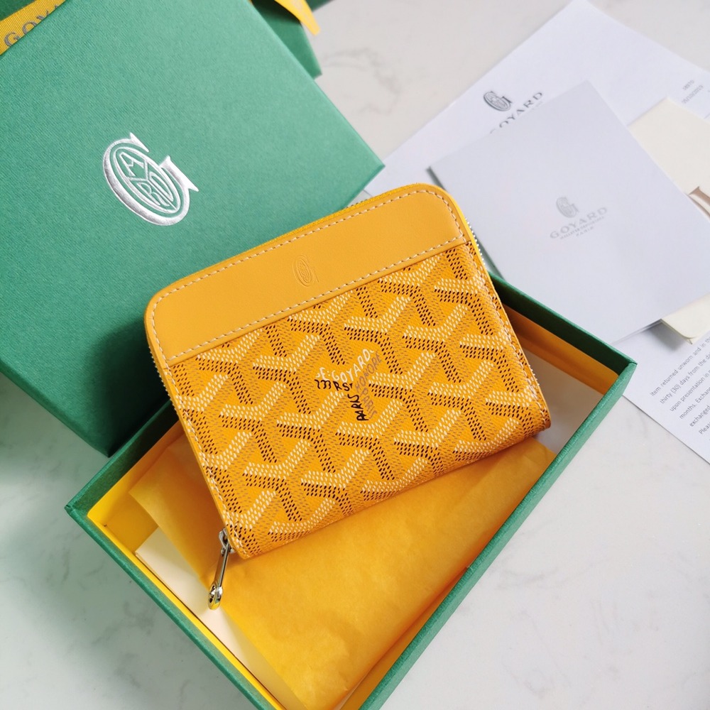 고야드 마티뇽 카드지갑 옐로우
