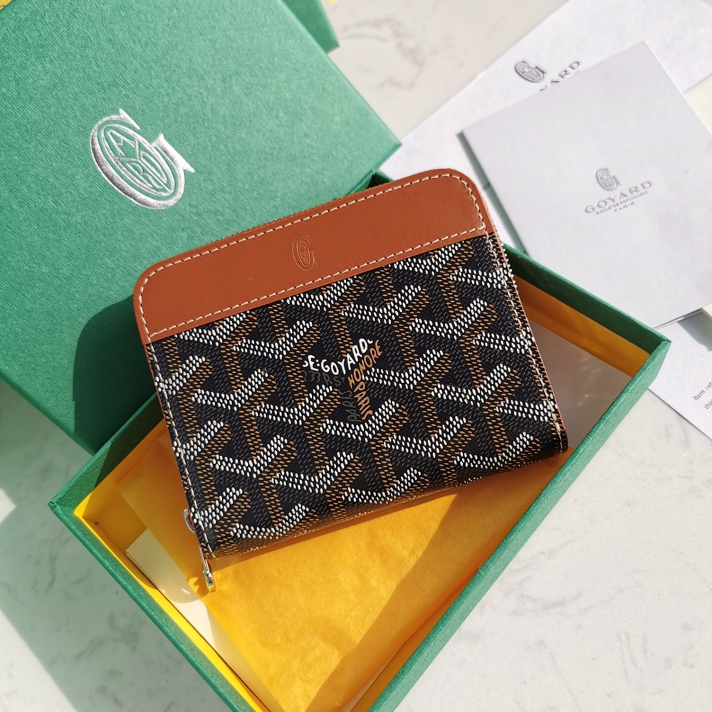 고야드 마티뇽 카드지갑 블랙 탄