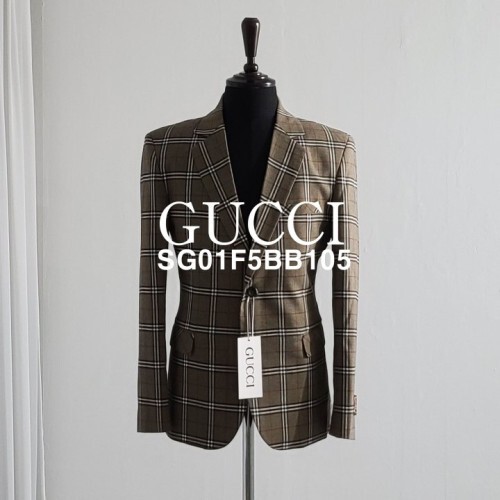 GUCCi 구찌 티탄체크 싱글 자켓